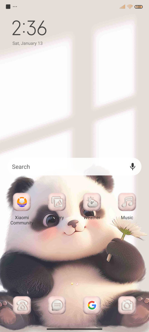 Plush panda screenshot