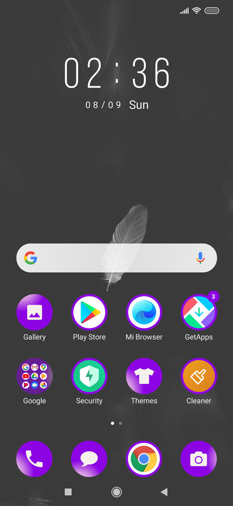 Feather - Monochrome_3MDS screenshot