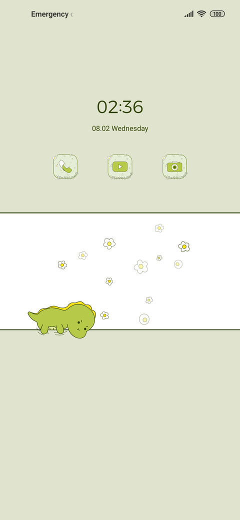 Green dinosaur screenshot