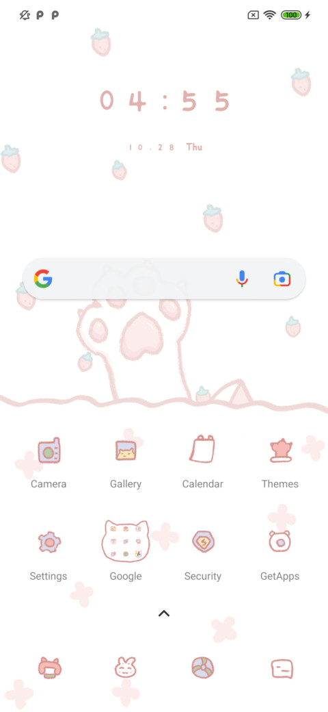 Cute cat paw screenshot