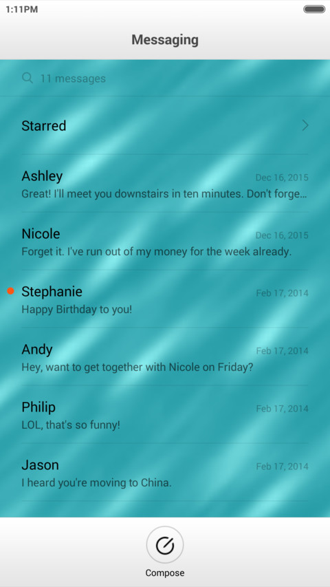  IN cyan lights screenshot