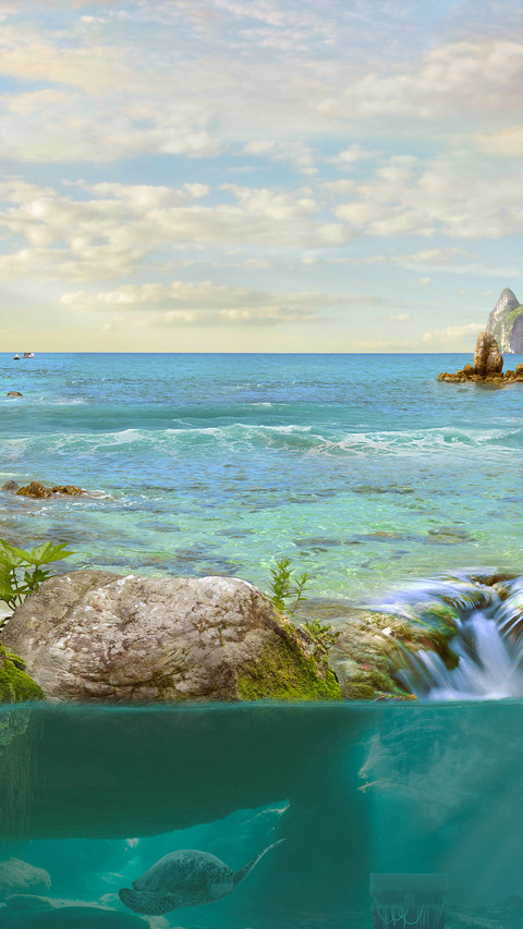 Oil painting of beautiful scenery screenshot