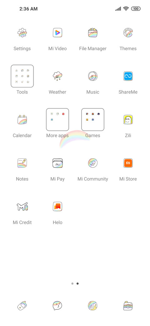 Element switching screenshot