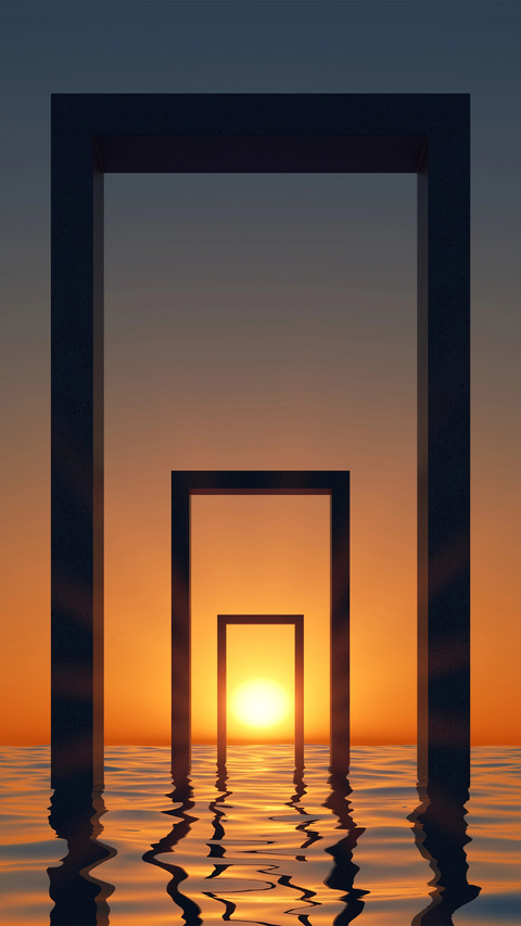 Minimalist abstract geometric creative wallpaper screenshot