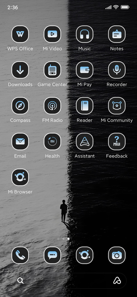 Black or white screenshot