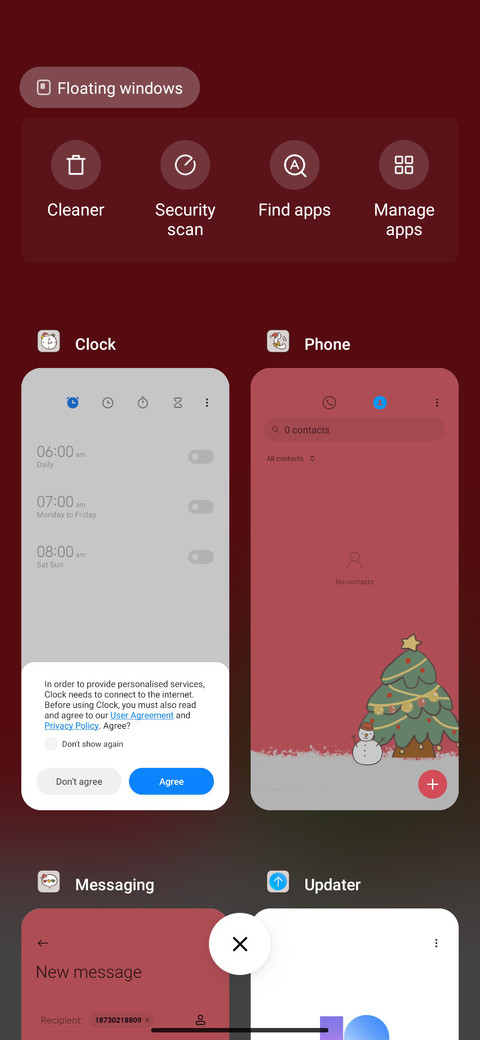 Merry Xmas widget screenshot