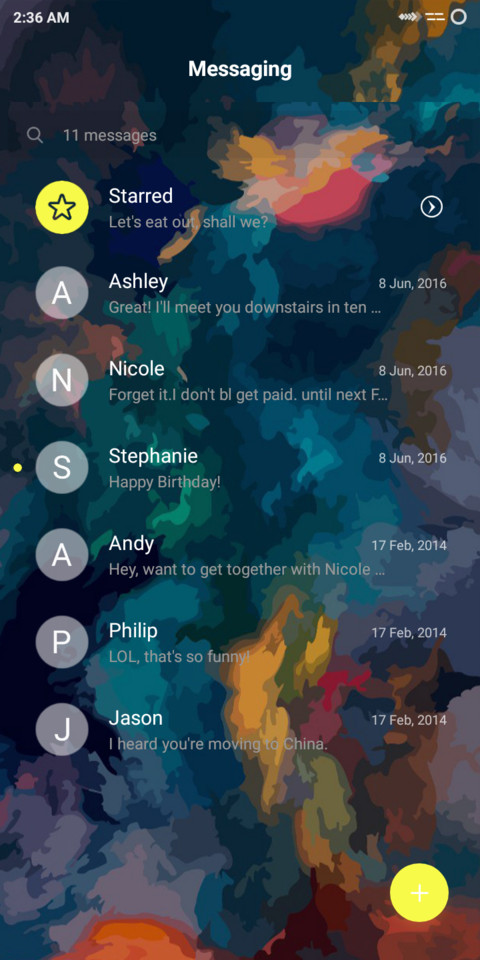 Piscoks Flyme screenshot