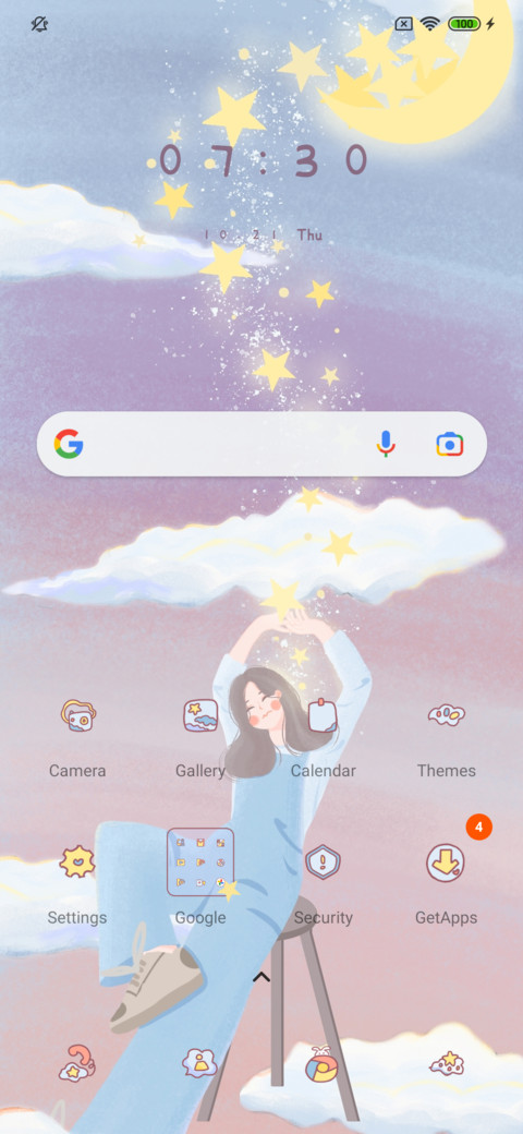 Stars fall screenshot