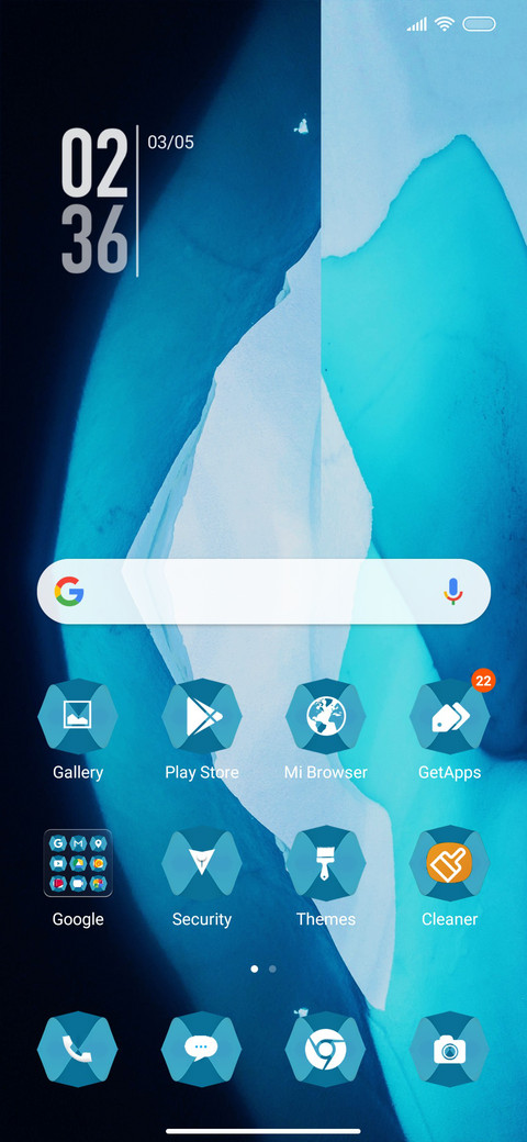 Turquoise tri screenshot