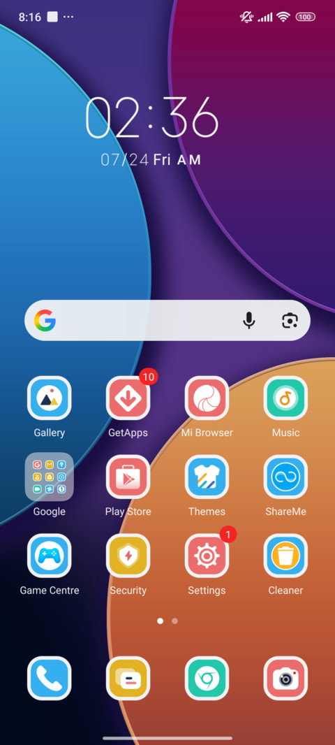 Blue Orange Purple screenshot