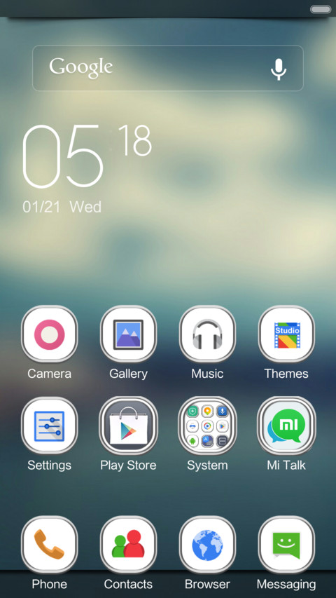 Snow Theme screenshot