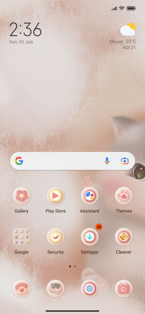 Cute hamster screenshot