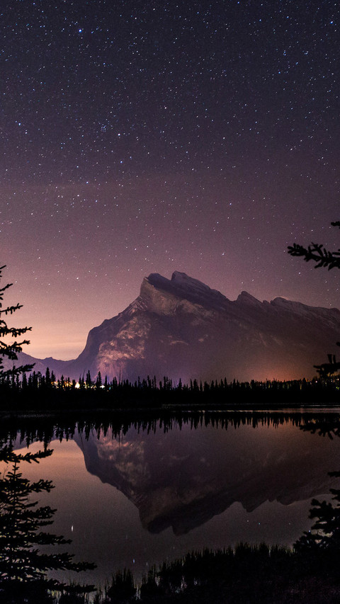 Vermillion-Lake-Stars-Qhd-Wallpaper-1080x1920 screenshot