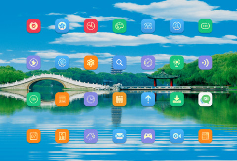 流动水波 护眼江南 screenshot