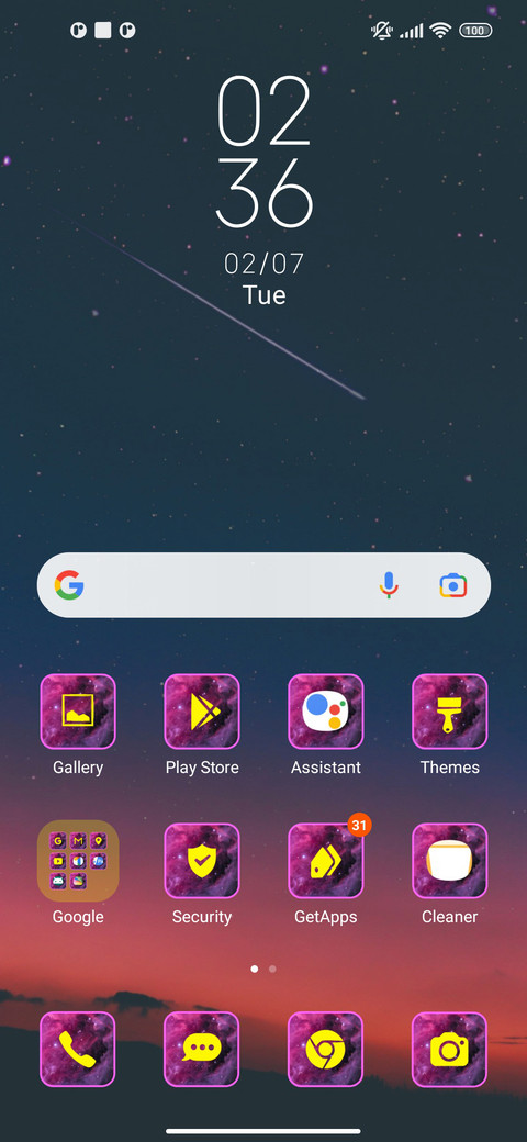 Space shooting screenshot