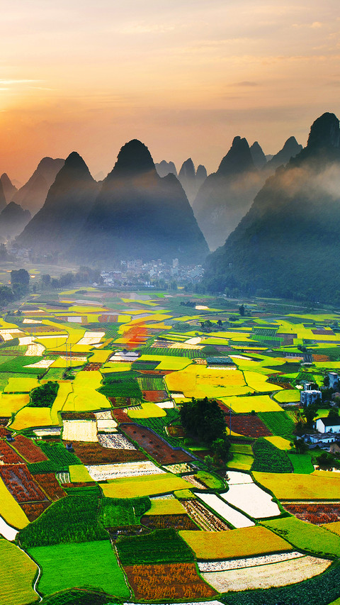 绿色梯田 screenshot