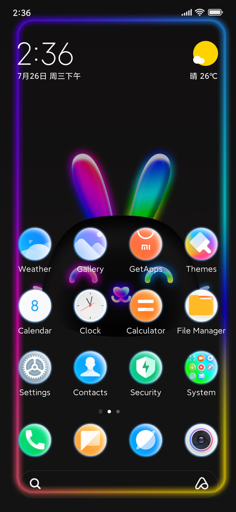 Neon rabbit screenshot