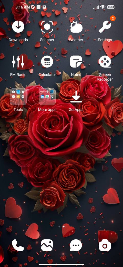 Rose heart screenshot