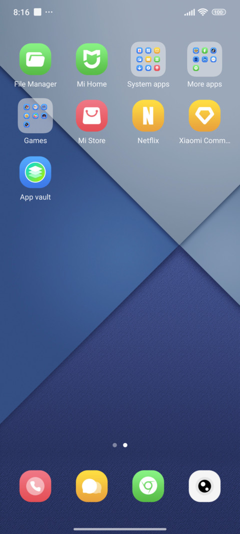 Layered Azure screenshot