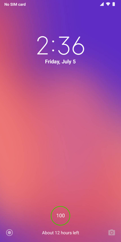 Android PIE screenshot