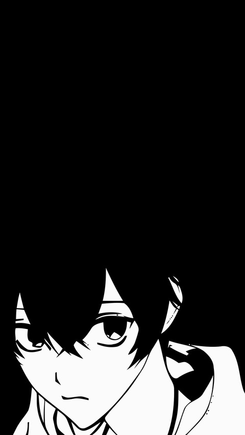 Anime teenager silhouette screenshot
