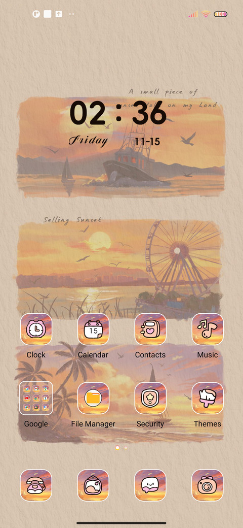 Oranges The sunset screenshot