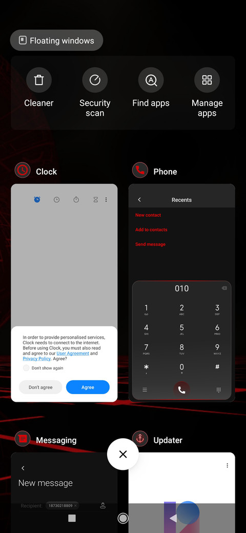 Red X Accent screenshot