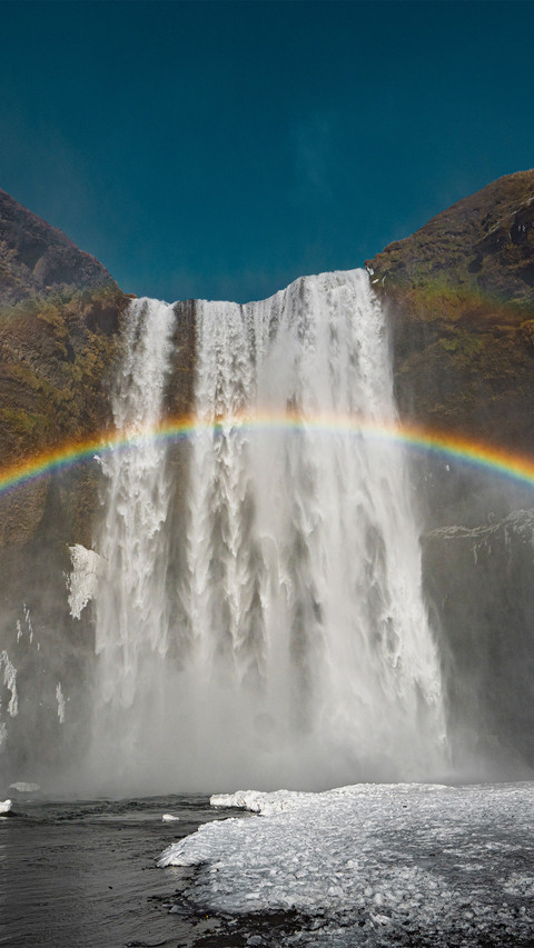 Skoga falls and the rainbow screenshot