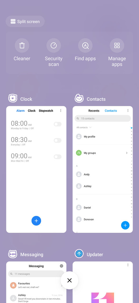 Tiled Purple Cute screenshot