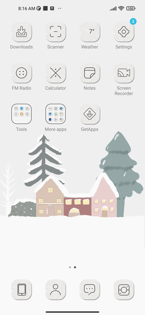Red House Snowfall screenshot