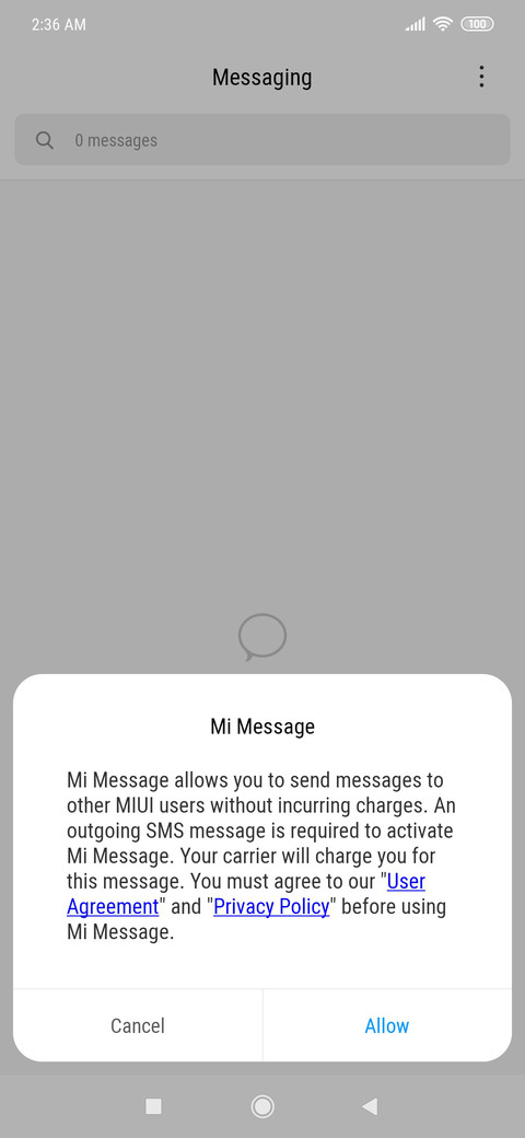 Condensed screenshot