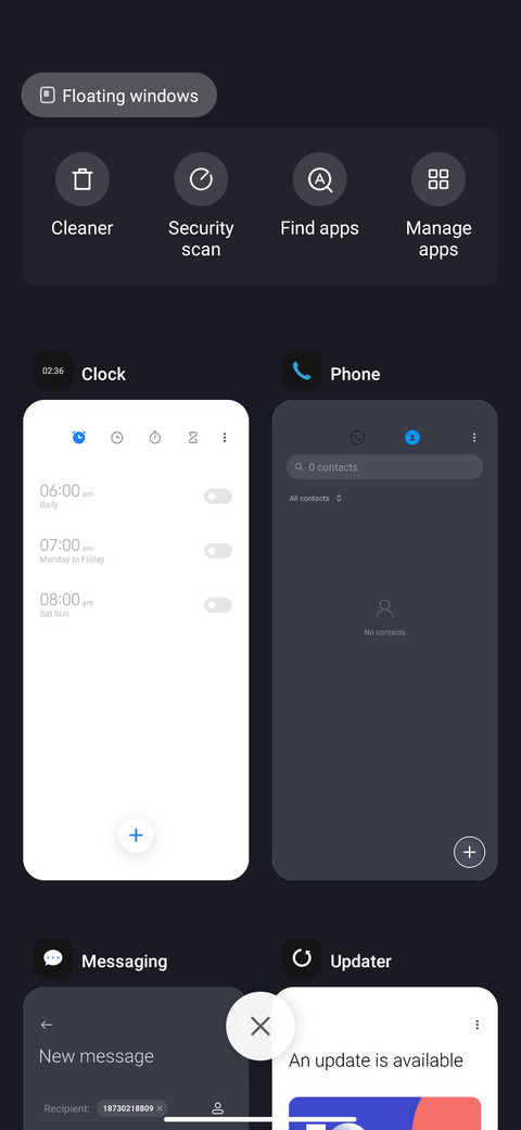 Blue Black Style screenshot
