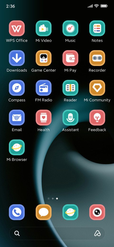 Ink Green Swirl screenshot