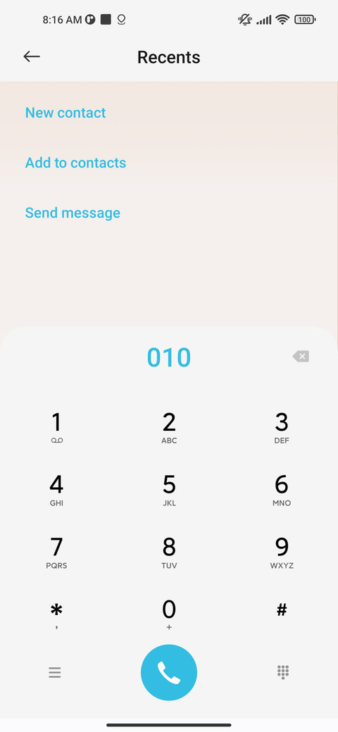 Plain color block screenshot