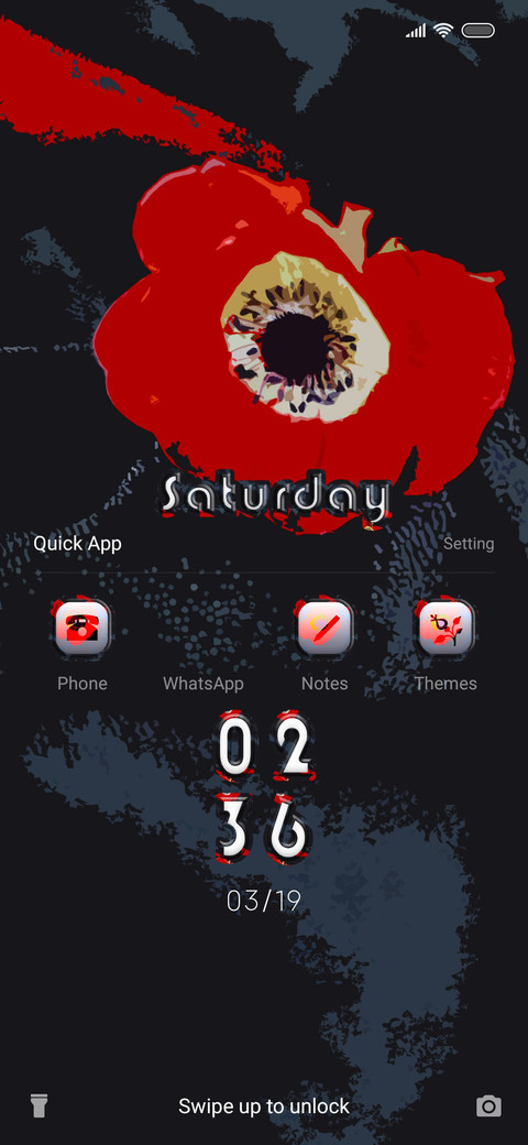 Red Black Flower screenshot