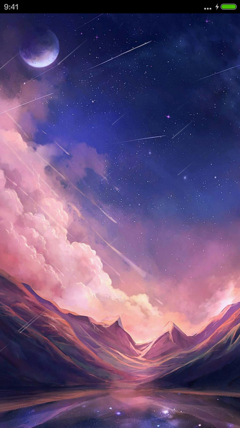 【动态流星】夜色 screenshot