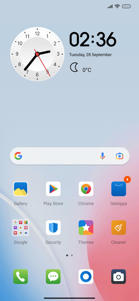 Red and blue screenshot