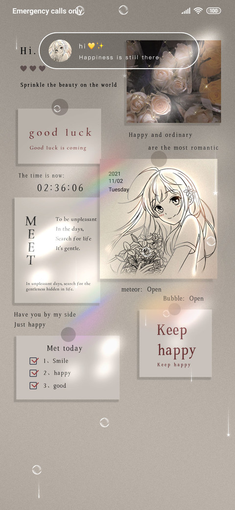 Sticker good luck screenshot