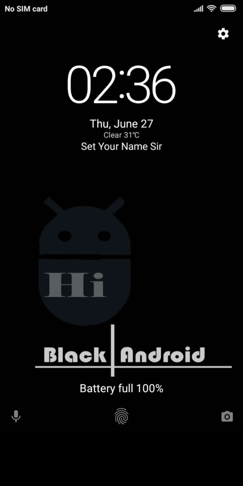 Black Android screenshot