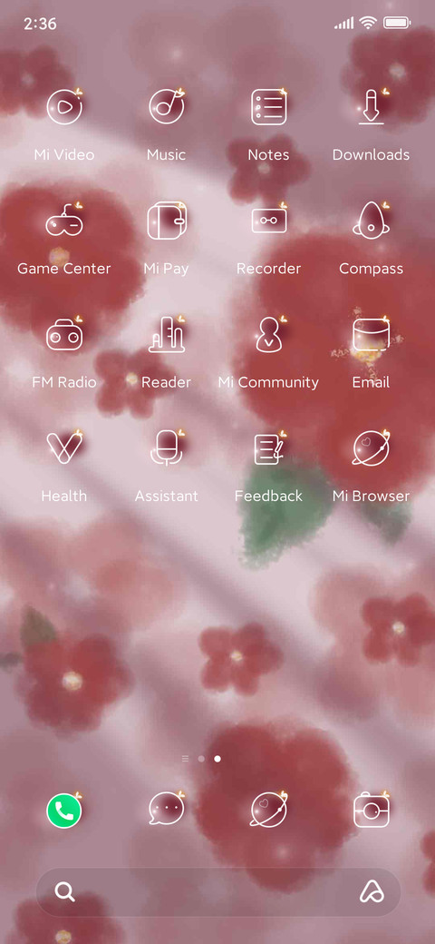 Romantic camellia screenshot