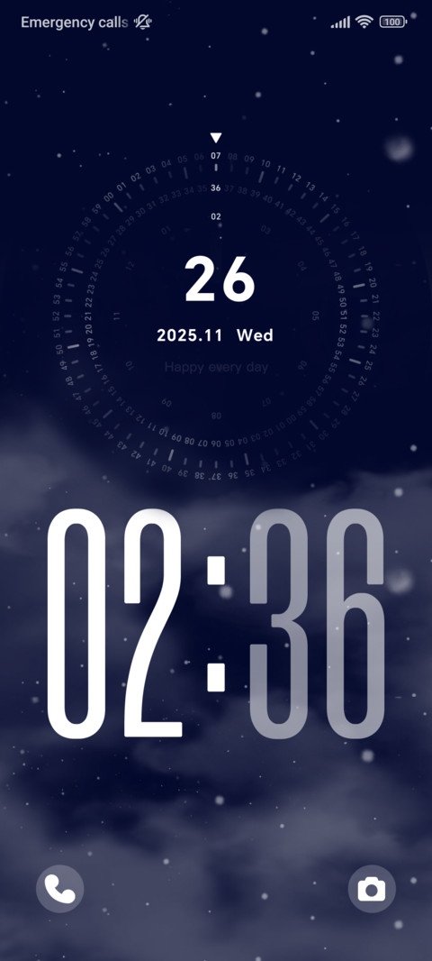 Cloud Clock screenshot