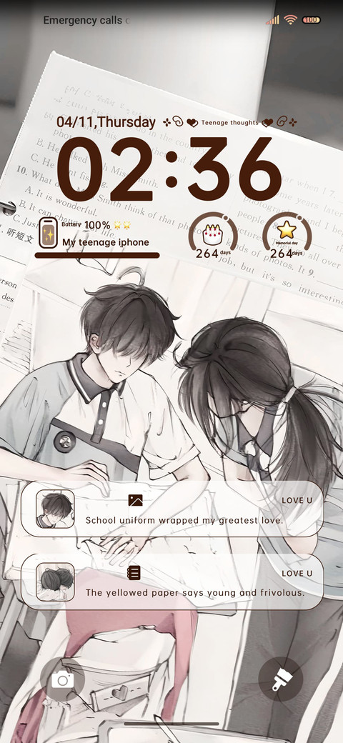 Teenage thoughts screenshot