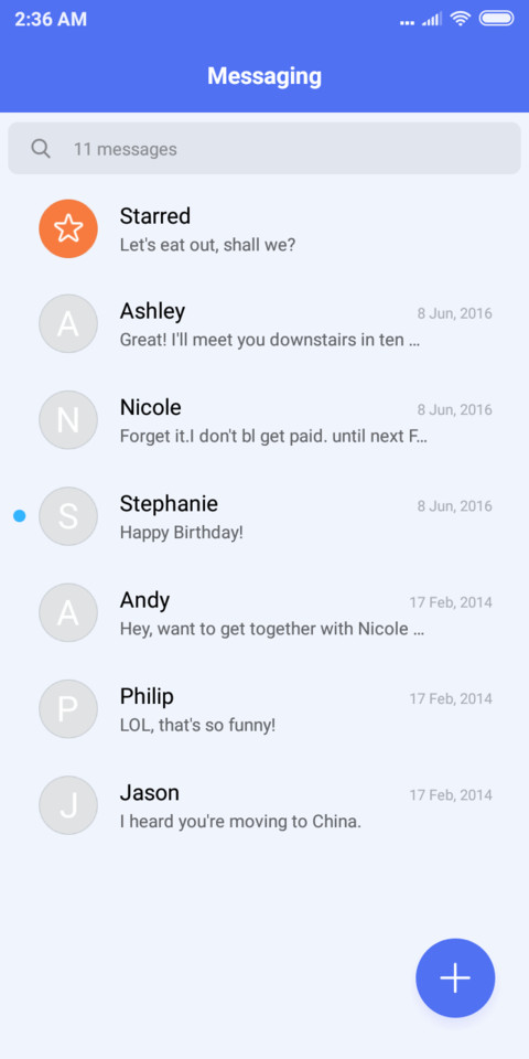 BLUE screenshot