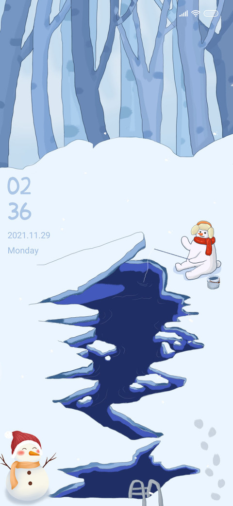 It's snowing screenshot
