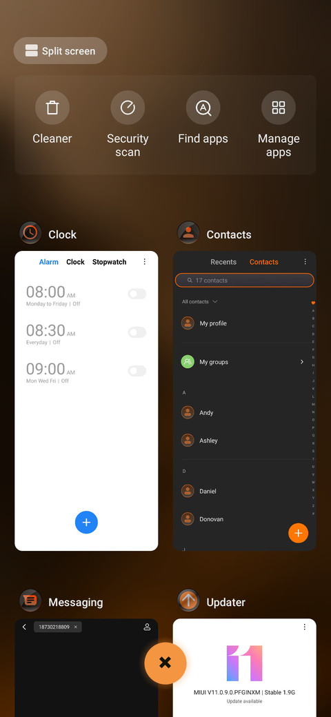 Orange  Gradient X screenshot