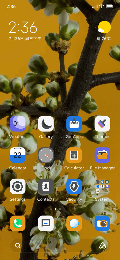 Blossoming flowers screenshot