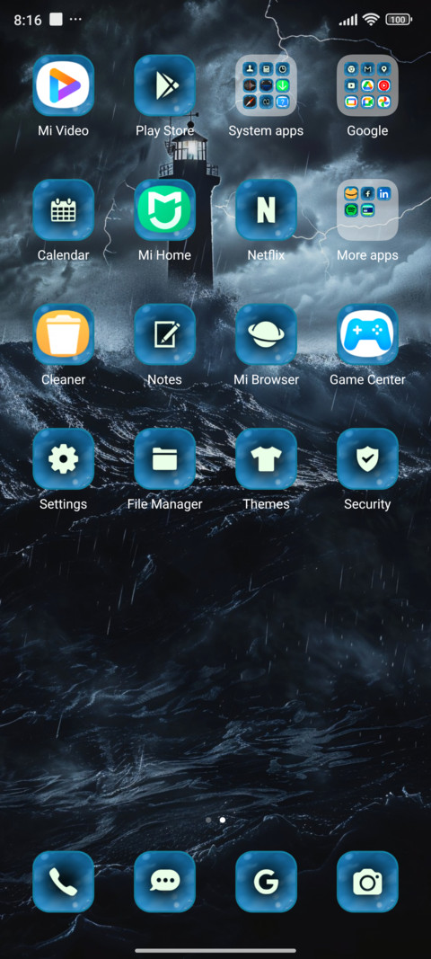 Rain storm screenshot
