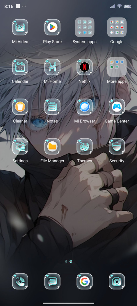 White haired boy screenshot