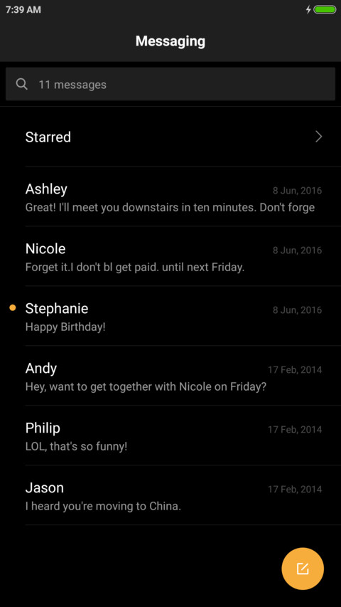 Xiaomi 5c screenshot