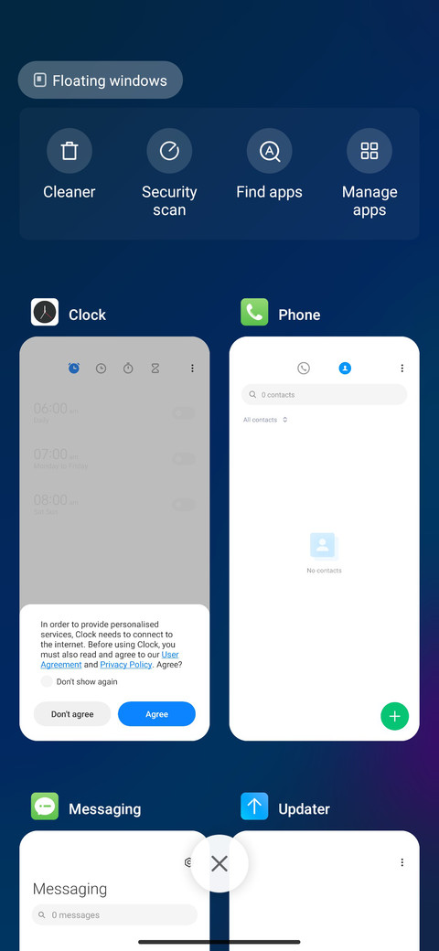 Fog blue screenshot